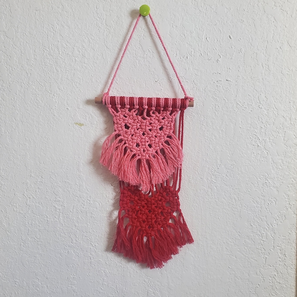 Macramé Heart Small Wall Hanging